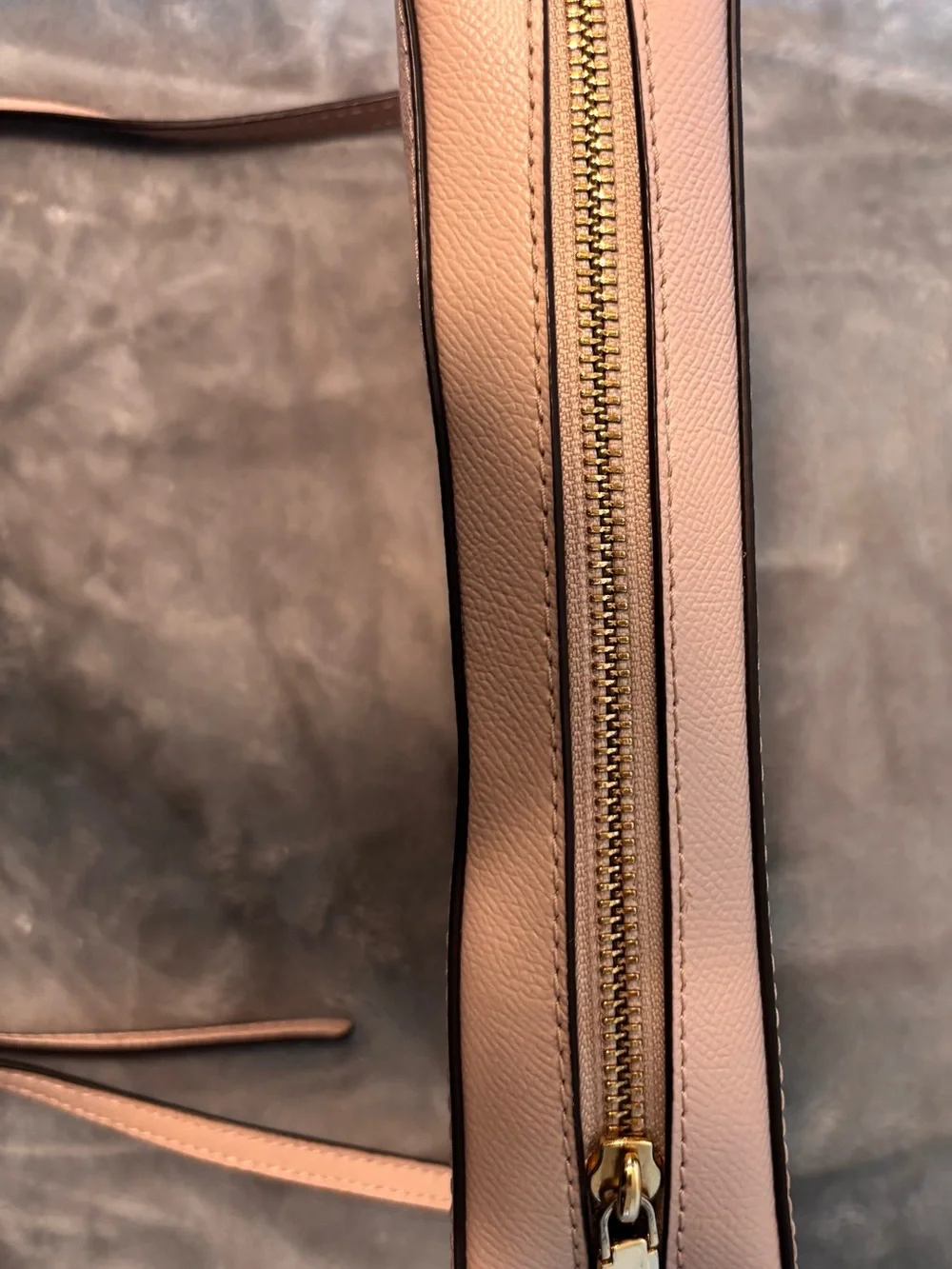 Michael Kors Blush Saffiano Leather Crossbody with Gold Chain